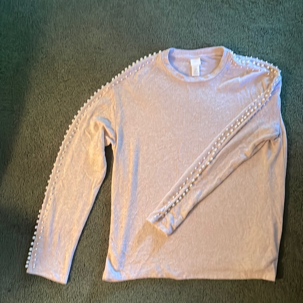 H&M Pearl Sleeve Sweater